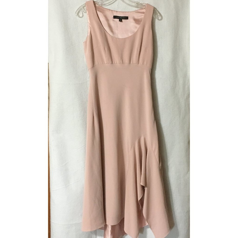 CARMEN MARC VALVO Pink Blush Scoop Neck Dress-Size 6